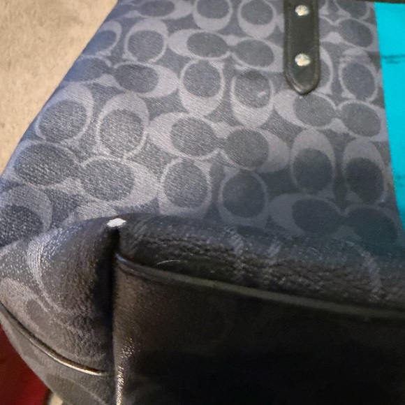 Project Coach Black and Blue Patterned Tote *project bag* - Picture 10 of 16